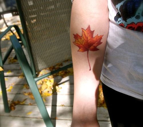 Canadian Tattoos Designs - Toronto Maple Leaf Tattoo